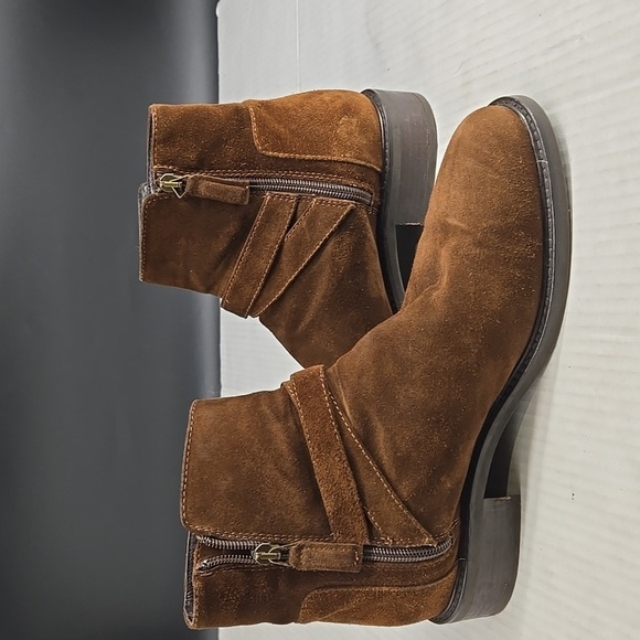 Aquatalia Suede Leather Bree Ankle Boots 10 - Picture 6 of 8